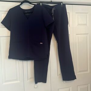 FIGS SCRUB SET, navy blue